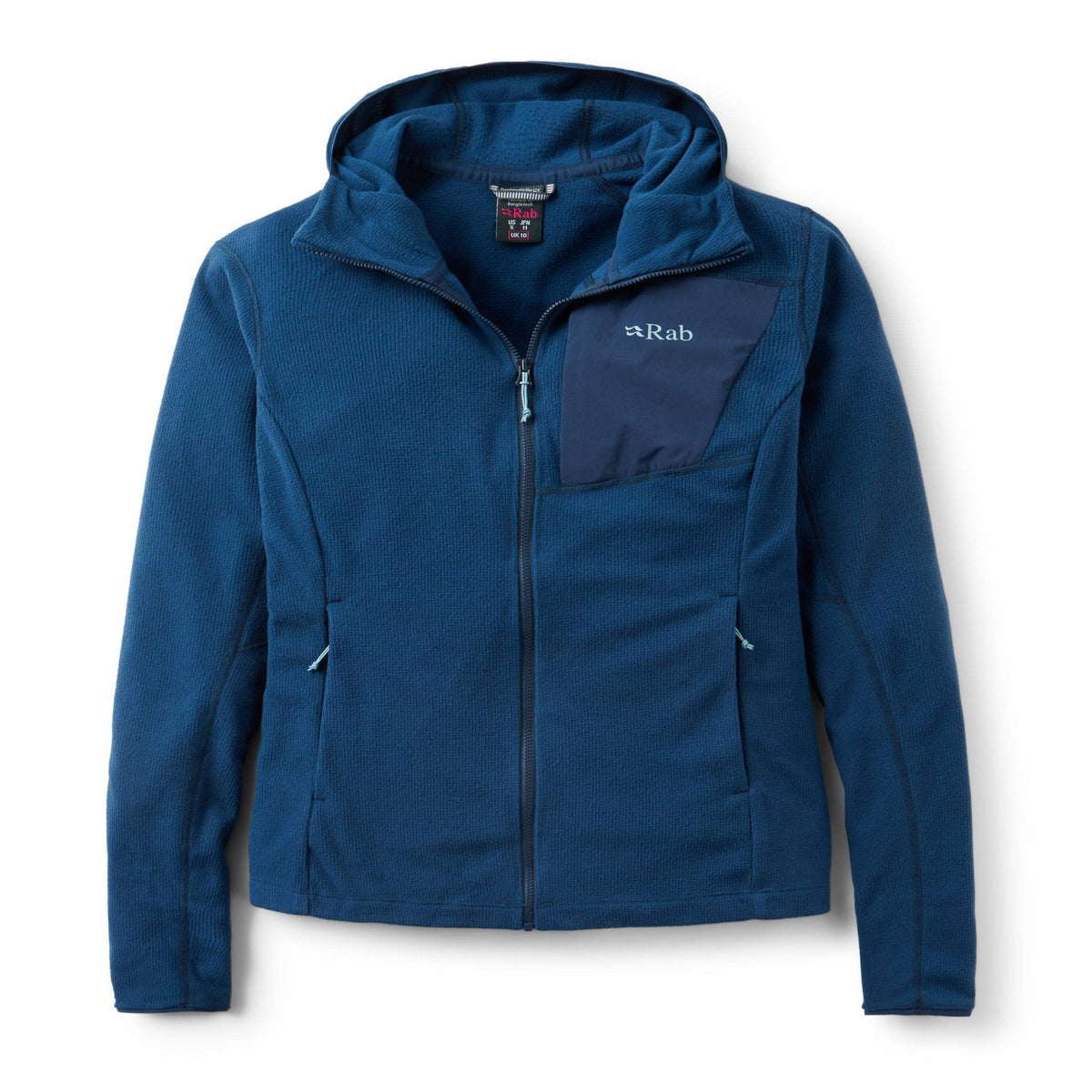 Rab Tecton Hoody Wmns QFG-02 | Forro polar Thermic con capucha | Deep Ink - Forros Polares