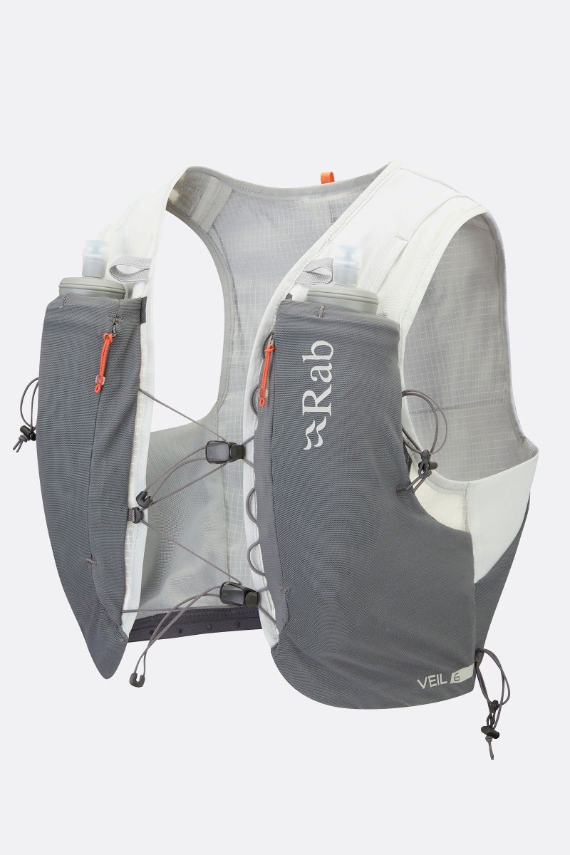 Rab Veil 6 – Chaleco de hidratación ultraligero 6L con Mono Mesh Chassis™ para trail running - Mochilas