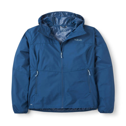 Rab Windgather Hoody Wmns – Chaqueta Cortavientos Ultraligera para Trekking y Montaña - Chaquetas Impermeables