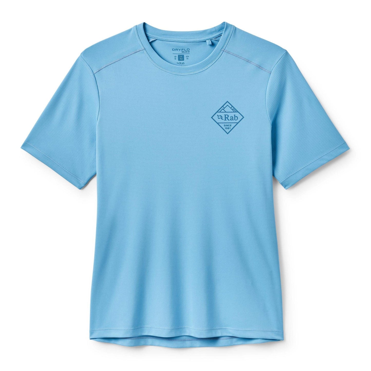 Rab Women's Force Stamp Tee – Camiseta Técnica UPF 40+ Dryflo™ Solar para Trail y Montaña - Camisetas técnicas