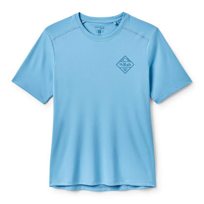 Rab Women's Force Stamp Tee – Camiseta Técnica UPF 40+ Dryflo™ Solar para Trail y Montaña - Camisetas técnicas